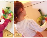 Adventskranz aus Stoff Klett mal Vier (Eine DIY-Nähanleitung mit Schnittmuster von shesmile) Ein Adventskranz ohne Feuer zum Spielen. Ideal für Kindergarten, Mama-Kind-Gruppen oder das Kinderzimmer. Außerdem eine wunderschöne Weihnachtsdeko.
