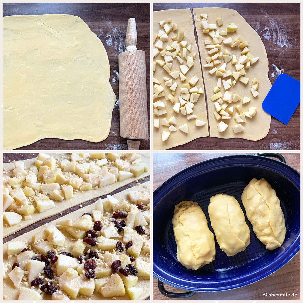 Damals wie heute: In der großen Metallpfanne gebacken! Die großen Metallpfannen zum Backen stammen auch noch aus Omas Küche und bieten genug Platz um Apfelstrudel für die ganze Familie zu backen.