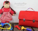 Arztkoffer aus Filz zum Spielen (Nähanleitung & Schnittmuster von shesmile und Jade&Lilou) Ergebnis aus dem Probenähen.