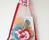 Freebook! Badespielzeug-Tasche aus Tüll. Genäht mit Kordelzug (Eine kostenlose Nähanleitung von shesmile) Endlich Ordnung im Badezimmer!