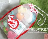 Freebook! Badespielzeug-Tasche aus Tüll. Genäht mit Kordelzug (Eine kostenlose Nähanleitung von shesmile) Endlich Ordnung im Badezimmer!