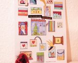 Adventskalender - Bildertürchen (Bastelanleitung und Druckvorlage von shesmile)