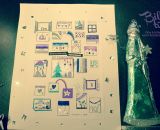 Adventskalender - Bildertürchen (Bastelanleitung und Druckvorlage von shesmile)