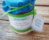 Bastelanleitung, Rezept und Druckvorlage gestaltet als PDF-E-Book und Digistamp für eine Backmischung Cookies im Glas als Geschenkidee zu jedem Anlass. Mit passenden Vorlagen für Etiketten und Anhängern.