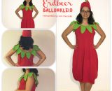 Kostüm - Erdbeere Ballonkleid (Nähanleitung für alle Größen von shesmile)