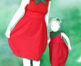 Kostüm - Erdbeere Ballonkleid (Nähanleitung für alle Größen von shesmile)