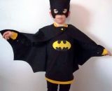 Nähanleitung und Schnittmuster gestaltet als PDF-E-Book von shesmile zum Nähen eines Eulenkostüms aus Stoff. Mit Umhang und Gesichtsmaske. Passend für ein Eulenkostüm oder PJ Masks Eulette.