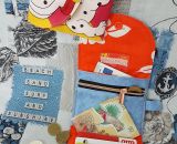 Nähanleitung und Schnittmuster gestaltet als PDF-E-Book von shesmile für einen kleinen Geldbeutel Kleinkram für Kinder, Damen und Herren. 3 Kartenfächer, ein Reißverschluss-Münzfach und zwei Steckfächer.