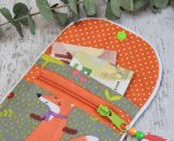 Nähanleitung und Schnittmuster gestaltet als PDF-E-Book von shesmile für einen kleinen Geldbeutel Kleinkram für Kinder, Damen und Herren. 3 Kartenfächer, ein Reißverschluss-Münzfach und zwei Steckfächer.