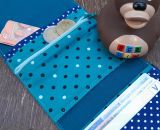 Nähanleitung und Schnittmuster gestaltet als PDF-E-Book von shesmile für einen kleinen Geldbeutel Kleinkram für Kinder, Damen und Herren. 3 Kartenfächer, ein Reißverschluss-Münzfach und zwei Steckfächer.