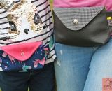 Nähanleitung und Schnittmuster gestaltet als PDF-E-Book für eine Gürteltasche in 2 Größen mit großem Reißverschluss-Fach und Verschlussklappe HipPack von shesmile. Dein Lieblingstäschchen bestückt mit allem was du immer bei dir haben willst. 