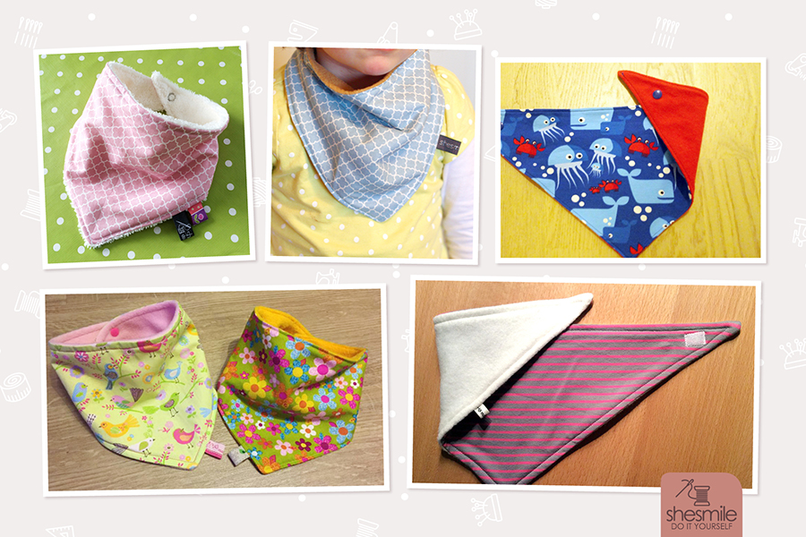 Warmes Kuschelhalstuch für Babys und (Klein-) Kinder (Nähanleitung und Schnittmuster von shesmile) Nähergebnisse von meinen Kunden.