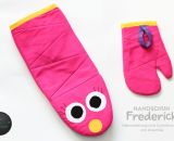 Handschuh Frederick (Eine Nähanleitung mit Schnittmuster von shesmile) Einheitsgröße. Ideal für Ofen und Grill. Nähbar als Krokodil, Hai, Schlange oder ganz neutral.