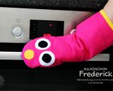 Handschuh Frederick (Eine Nähanleitung mit Schnittmuster von shesmile) Einheitsgröße. Ideal für Ofen und Grill. Nähbar als Krokodil, Hai, Schlange oder ganz neutral.
