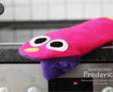 Handschuh Frederick (Eine Nähanleitung mit Schnittmuster von shesmile) Einheitsgröße. Ideal für Ofen und Grill. Nähbar als Krokodil, Hai, Schlange oder ganz neutral.