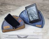 Hügelbert, das Handy-Schräghalte-Kissen. Eine Nähanleitung mit Schnittmuster in 2 Größen von shesmile. Für Tablet, E-Book Reader oder Handy. Für Kinder oder Erwachsene. Ergebnisse aus dem Probenähen.