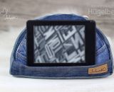 Hügelbert, das Handy-Schräghalte-Kissen. Eine Nähanleitung mit Schnittmuster in 2 Größen von shesmile. Für Tablet, E-Book Reader oder Handy. Für Kinder oder Erwachsene. Ergebnisse aus dem Probenähen.