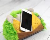Hügelbert, das Handy-Schräghalte-Kissen. Eine Nähanleitung mit Schnittmuster in 2 Größen von shesmile. Für Tablet, E-Book Reader oder Handy. Für Kinder oder Erwachsene. Ergebnisse aus dem Probenähen.