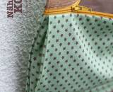 Kulturtasche / Reisekosmetik -Hanging3- (Nähanleitung und Schnittmuster von shesmile). Genäht mit Designelementen aus Kork.