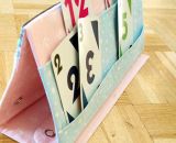Kartenhalter KiddiCard aus Stoff. Eine Nähanleitung mit Schnittmuster von shesmile. Ideal für Unterwegs oder Zuhause. Aufgeklappt, zusammengesteckt, Spielkarten aus der intgegrierten Tasche rausgeholt und schon kann die Spielpartie losgehen. Ergebnis