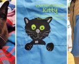 Katzen Kantenhocker Kitty (Eine kostenlose Applikationsvorlage mit Nähanleitung von shesmile) Ergebnisse aus dem Probenähen bzw. Probeapplizieren