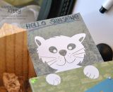 Katzen Kantenhocker Kitty (Eine kostenlose Plotterdatei von shesmile) Ergebnisse aus dem Probeplotten.