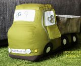Kipplaster Hüppa (Eine Nähanleitung mit Schnittmuster von shesmile) Hüppa, der Kipplaster aus Stoff zum Hüpfen und Bepacken. Als Adventskalender, Kinderzimmer-Utensilo, Feuerwehr-Auto oder Hüpf-Rutsch-Baustellenfahrzeug. Ergebnisse aus dem Probenähen