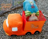 Kipplaster Hüppa (Eine Nähanleitung mit Schnittmuster von shesmile) Hüppa, der Kipplaster aus Stoff zum Hüpfen und Bepacken. Als Adventskalender, Kinderzimmer-Utensilo, Feuerwehr-Auto oder Hüpf-Rutsch-Baustellenfahrzeug. Ergebnisse aus dem Probenähen