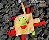 Knistertuch -Spiel mit mir- Nähanleitung, Schnittmuster und Applikationsvorlagen von shesmile