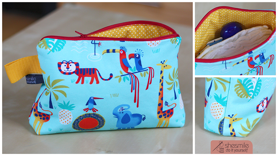 Eine Kosmetik-Wickeltasche -Lotta- für meine Kleine (Nähanleitung und Schnittmuster von shesmile)