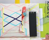 Zeichenmappe Kreativ5 mit viel Platz für Malblöcke, Skizzenbücher, Buntstifte und Zeichenutensilien. Aber auch für Nähsachen oder Unterrichtsmaterial für Lehrer. Eine Nähanleitung mit Schnittmuster von shesmile. Einfach. Kreativ. Nähen.