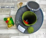 Küchenmaschine - Eins Zwei Brei (Eine Nähanleitung und Schnittmuster von shesmile) Kochen wie die Mama, nur aus Stoff.