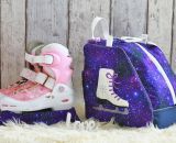Kostenlose Nähanleitung und Schnittmuster gestaltet als PDF-E-Book von Matroschka Handmade und shesmile zum Nähen von Kufenschonern für Schlittschuhe.
