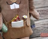 Kummertier - Kummer Korki (Nähanleitung samt Schnittmuster von shesmile) Nähen mit Kork, Leder oder SnapPap.
