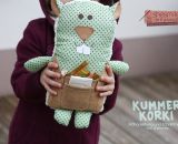Kummertier - Kummer Korki (Nähanleitung samt Schnittmuster von shesmile) Nähen mit Kork, Leder oder SnapPap.