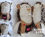 Kummertier - Kummer Korki (Nähanleitung samt Schnittmuster von shesmile) Nähen mit Kork, Leder oder SnapPap.