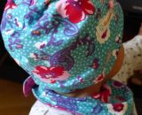 Mütze Mikki, eine einlagig-dünne Sommermütze für Babys und Kinder. Schnell und einfach genäht. Nur 4 Nähte mit dem Zick-Zack-Stich der Haushaltsnähmaschine. Eine Nähanleitung mit Schnittmuster von shesmile. Größe 37 bis 54 cm Kopfumfang (schräg gemes