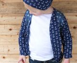 Mütze Mikki, eine einlagig-dünne Sommermütze für Babys und Kinder. Schnell und einfach genäht. Nur 4 Nähte mit dem Zick-Zack-Stich der Haushaltsnähmaschine. Eine Nähanleitung mit Schnittmuster von shesmile. Größe 37 bis 54 cm Kopfumfang (schräg gemes