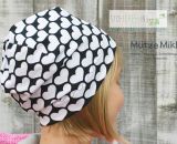 Mütze Mikki, eine einlagig-dünne Sommermütze für Babys und Kinder. Schnell und einfach genäht. Nur 4 Nähte mit dem Zick-Zack-Stich der Haushaltsnähmaschine. Eine Nähanleitung mit Schnittmuster von shesmile. Größe 37 bis 54 cm Kopfumfang (schräg gemes