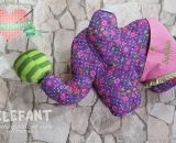 Elefanten-Kuscheltier - Nelefant (Nähanleitung und Schnittmuster von shesmile)