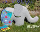 Elefanten-Kuscheltier - Nelefant (Nähanleitung und Schnittmuster von shesmile)