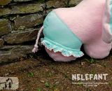 Elefanten-Kuscheltier - Nelefant (Nähanleitung und Schnittmuster von shesmile)