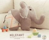 Elefanten-Kuscheltier - Nelefant (Nähanleitung und Schnittmuster von shesmile)