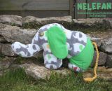 Elefanten-Kuscheltier - Nelefant (Nähanleitung und Schnittmuster von shesmile)