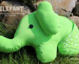 Elefanten-Kuscheltier - Nelefant (Nähanleitung und Schnittmuster von shesmile)