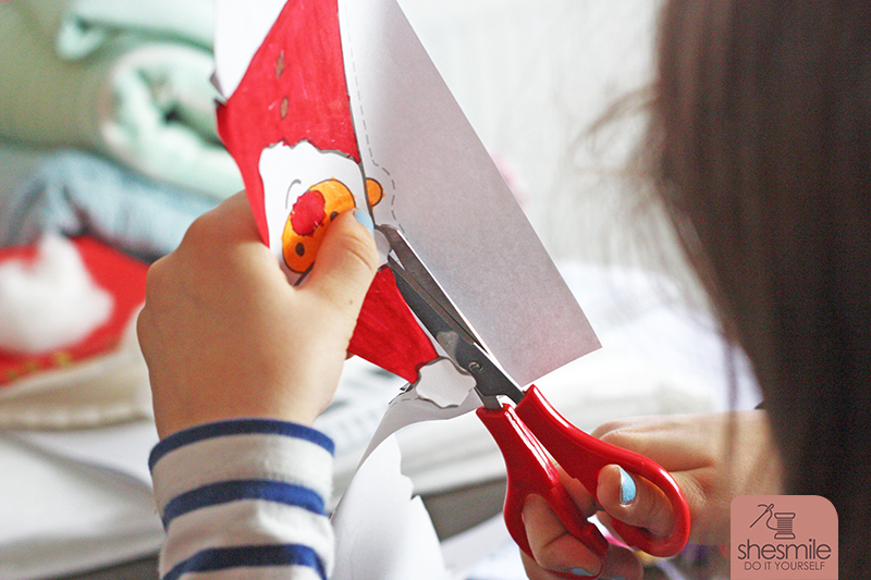Geschenkanhänger "Nikolaus Santa Surprise" (DIY-Bastelanleitung und Druckvorlage von shesmile)