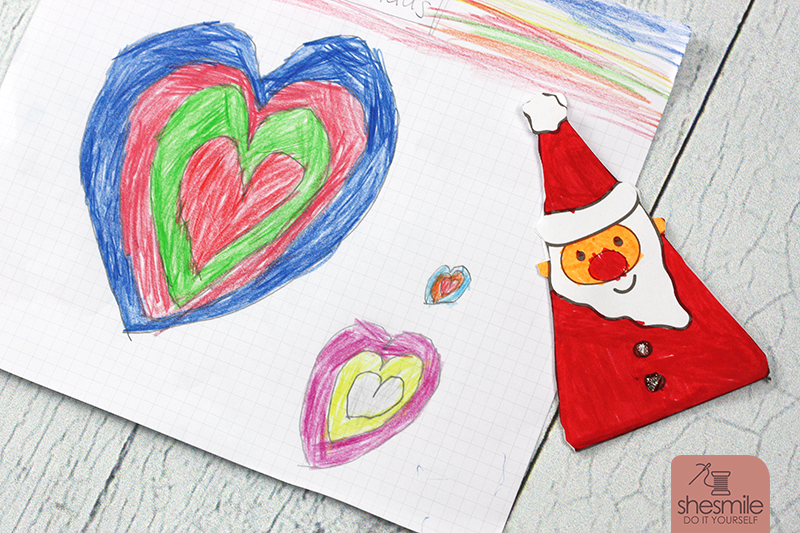 Geschenkanhänger "Nikolaus Santa Surprise" (DIY-Bastelanleitung und Druckvorlage von shesmile)