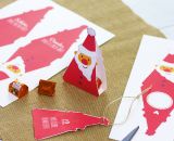Nikolaus Santa Surprise (Digistamp, Plotterdatei und Druckvorlage für DIY-Anhänger und Aufsteller zu Weihnachten. Illustriert von shesmile)