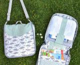 Aufbewahrungstasche OllyOrganizer (Eine Nähanleitung mit Schnittmuster von shesmile) Sortiere Spielzeug, Reiseunterlagen, Tonies, Spielfiguren, Malsachen oder Kosmetik ordentlich ein. Praktisch für Unterwegs. Für Kinder oder Erwachsene.