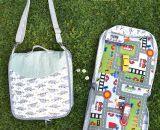 Aufbewahrungstasche OllyOrganizer (Eine Nähanleitung mit Schnittmuster von shesmile) Sortiere Spielzeug, Reiseunterlagen, Tonies, Spielfiguren, Malsachen oder Kosmetik ordentlich ein. Praktisch für Unterwegs. Für Kinder oder Erwachsene.